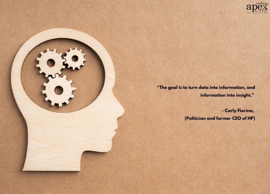 “The goal is to turn data into information, and information into insight.” - Carly Fiorina, Politician and former CEO of HP