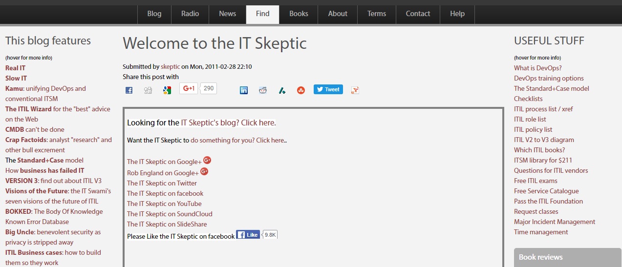 The IT Skeptic by Rob England