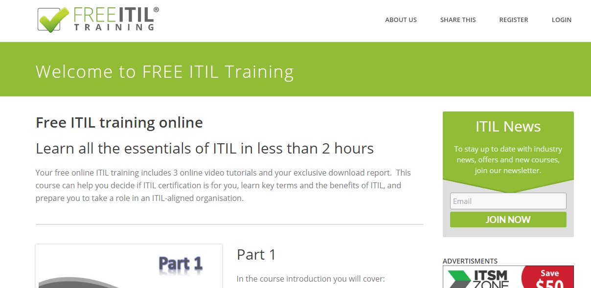 Free ITIL Training
