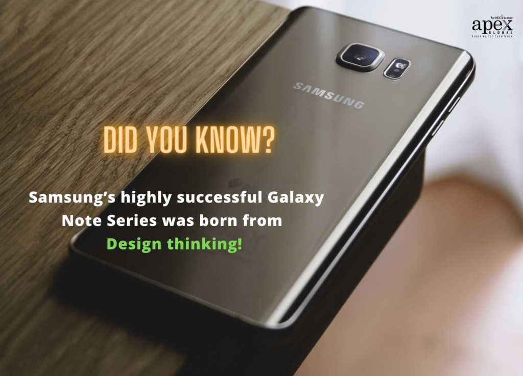 Did you know? Samsung’s highly successful Galaxy Note Series was born from design thinking!