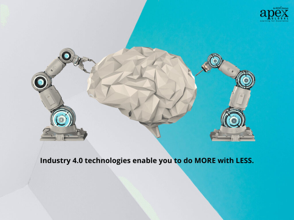 Image Content: Industry 4.0 technologies enable you to do MORE with LESS.